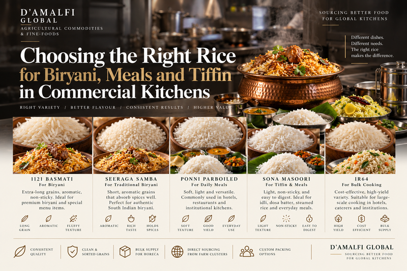 Choosing the Right Rice for Biryani, Meals and Tiffin in Commercial Kitchens