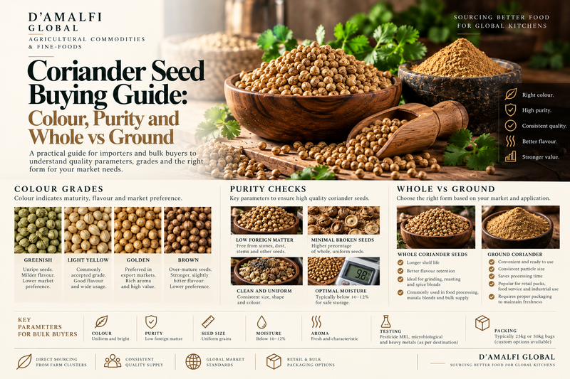 Coriander Seed Buying Guide: Colour, Purity and Whole vs Ground