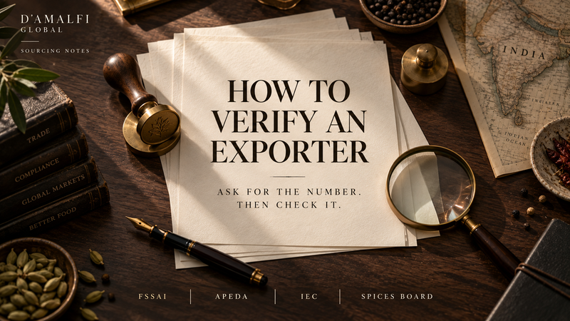 How to Verify an Indian Food Exporter