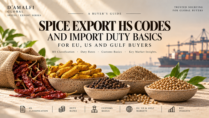 Spice Export HS Codes and Import Duty Basics for EU, US and Gulf Buyers