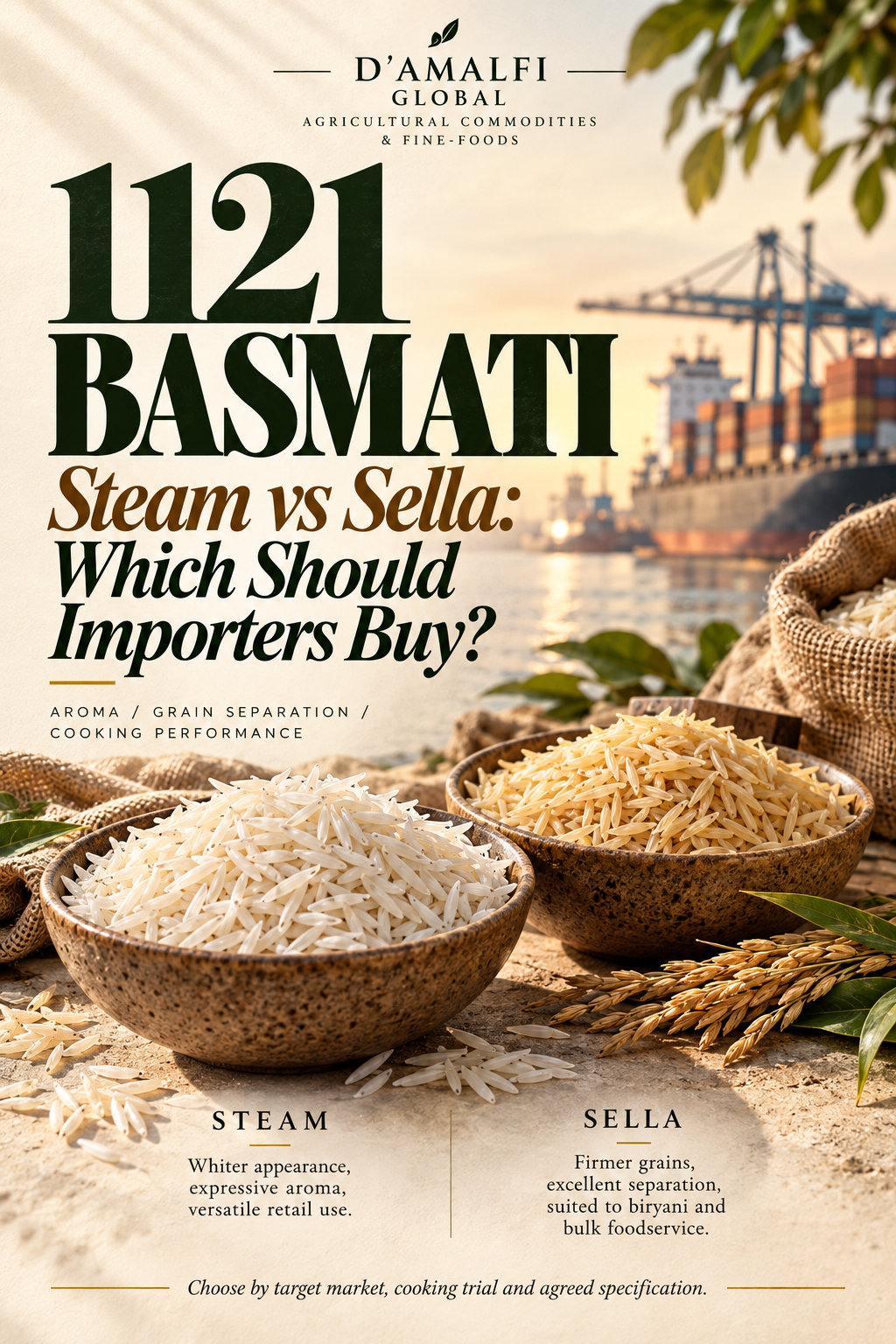 1121 Basmati Steam vs Sella: Which Should Importers Buy?
