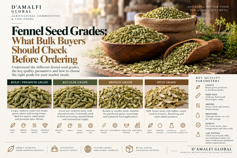 Fennel Seed Grades: What Bulk Buyers Should Check Before Ordering