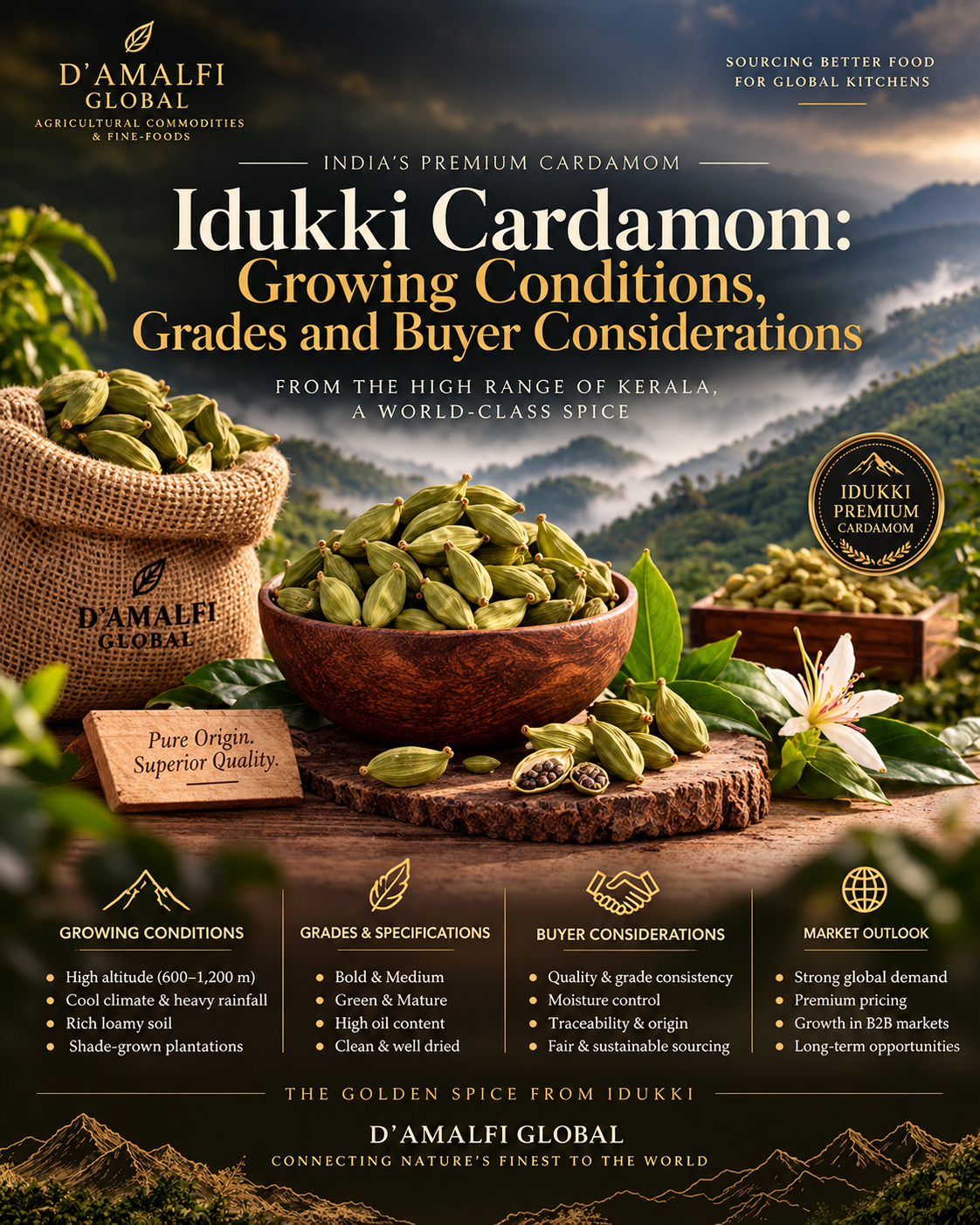 Idukki Cardamom: Growing Conditions, Grades and Buyer Considerations