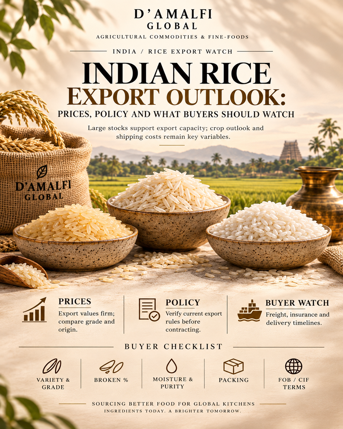 Indian Rice Export Outlook: Prices, Policy and What Buyers Should Watch