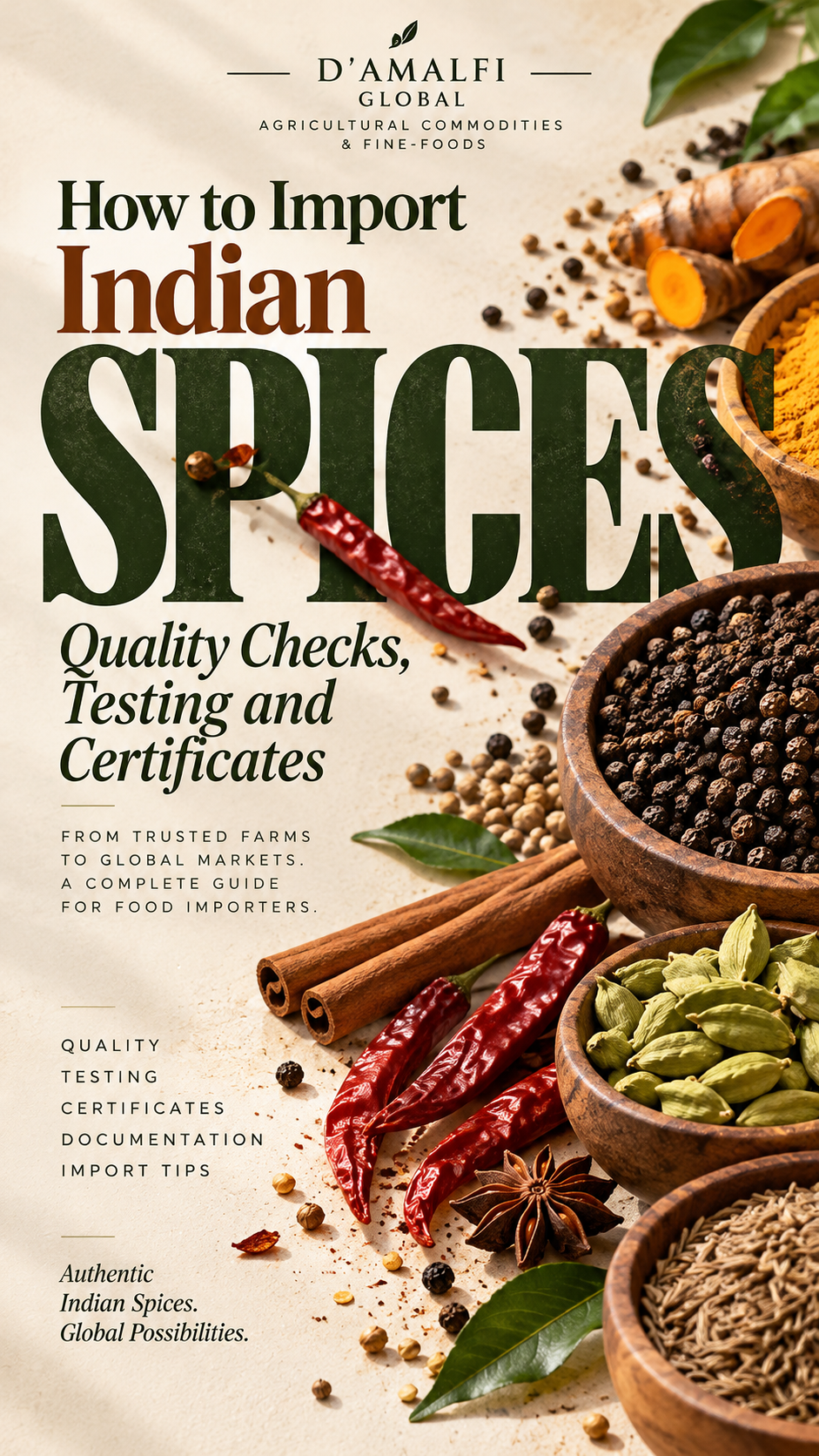 How to Import Indian Spices: Quality Checks, Testing and Certificates