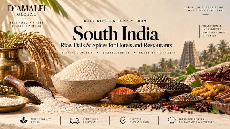 Bulk Kitchen Supply in South India: Rice, Dals & Spices for Hotels and Restaurants