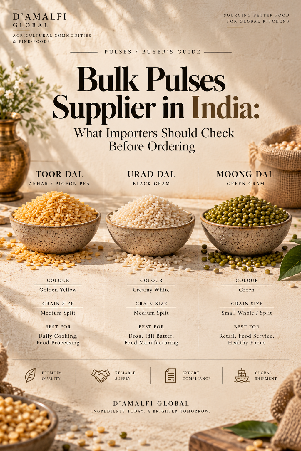 Bulk Pulses Supplier in India: What Importers Should Check Before Ordering