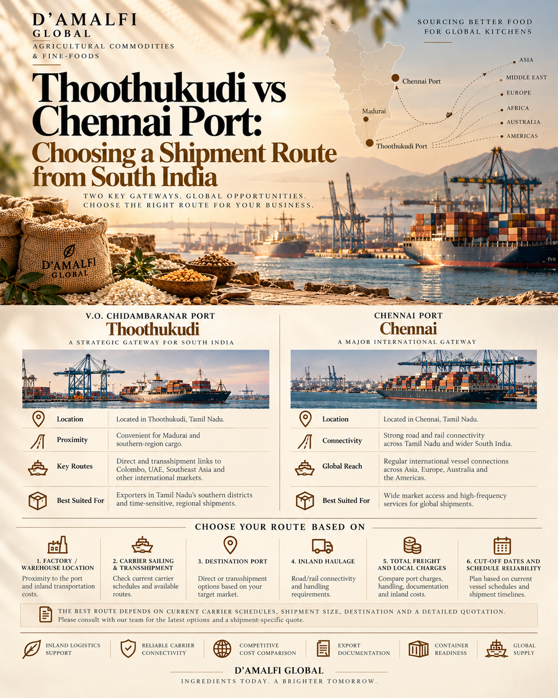 Thoothukudi vs Chennai Port: Choosing a Shipment Route from South India