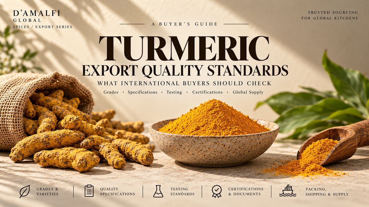 Turmeric Export Quality Standards: What International Buyers Should Check