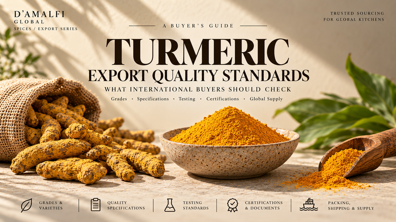 Turmeric Export Quality Standards: What International Buyers Should Check
